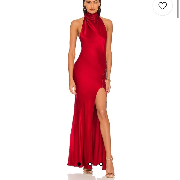 x REVOLVE Penelope Gown in Burgundy SAU LEE - Picture 3 of 4